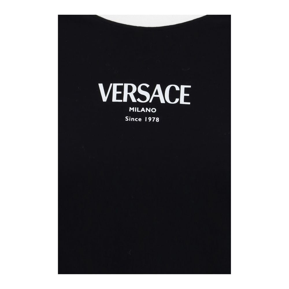Versace Black Viscose T-Shirt
