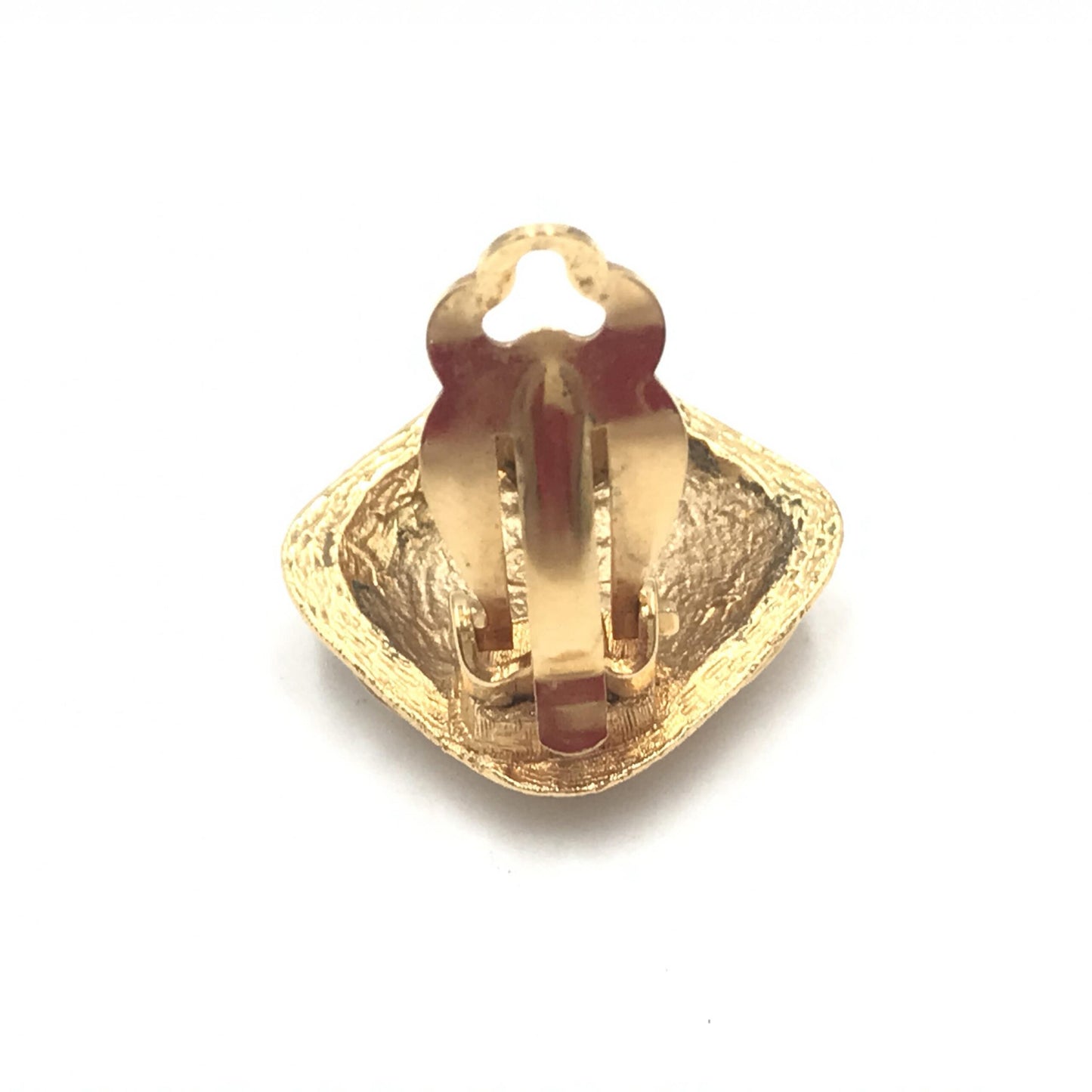 Chanel Coco Mark Diamond Shaped Earrings, Gold Plated