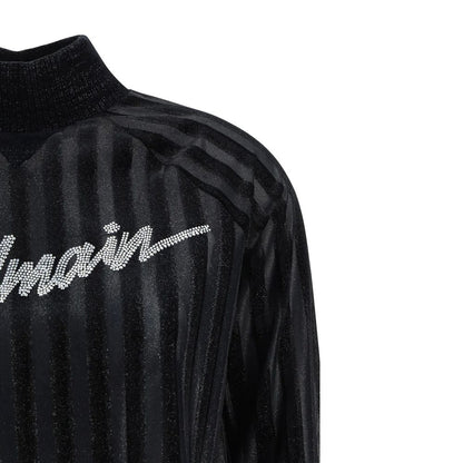Balmain Black Elastane Sweatshirt