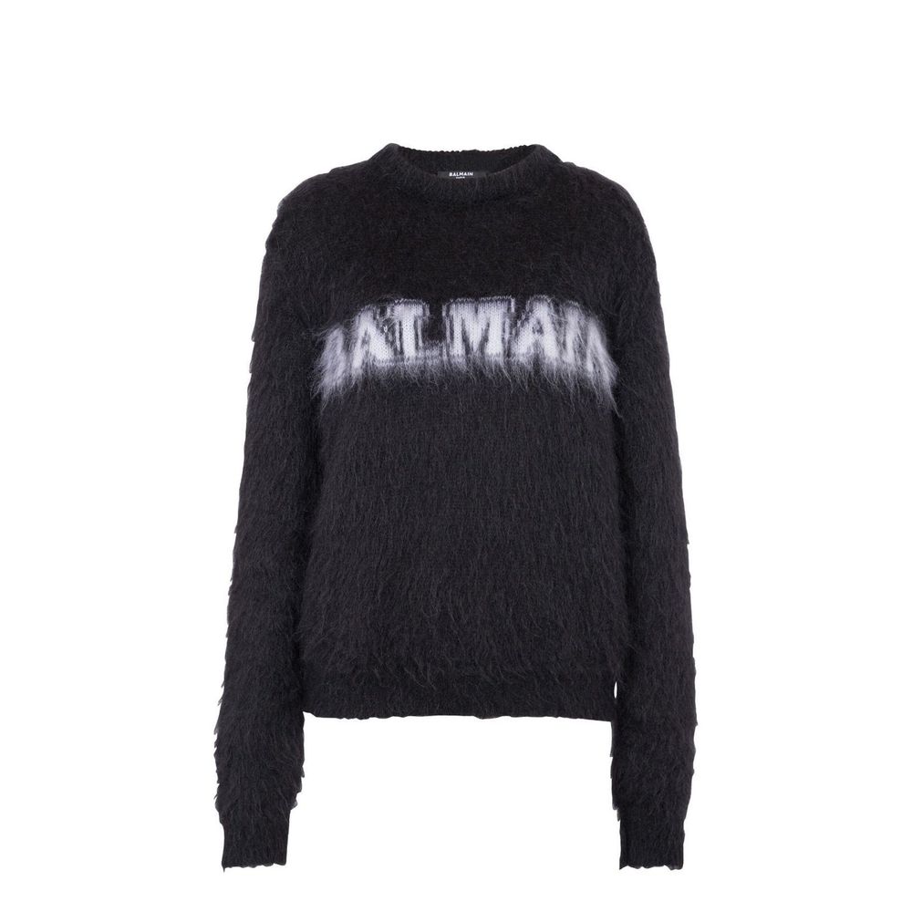 Balmain Black Mohair Sweatshirt