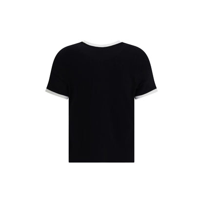 Versace Black Viscose T-Shirt