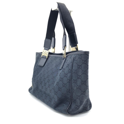 Gucci Black GG Canvas Tote Bag