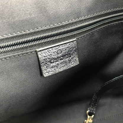 Gucci Black GG Canvas Tote Bag
