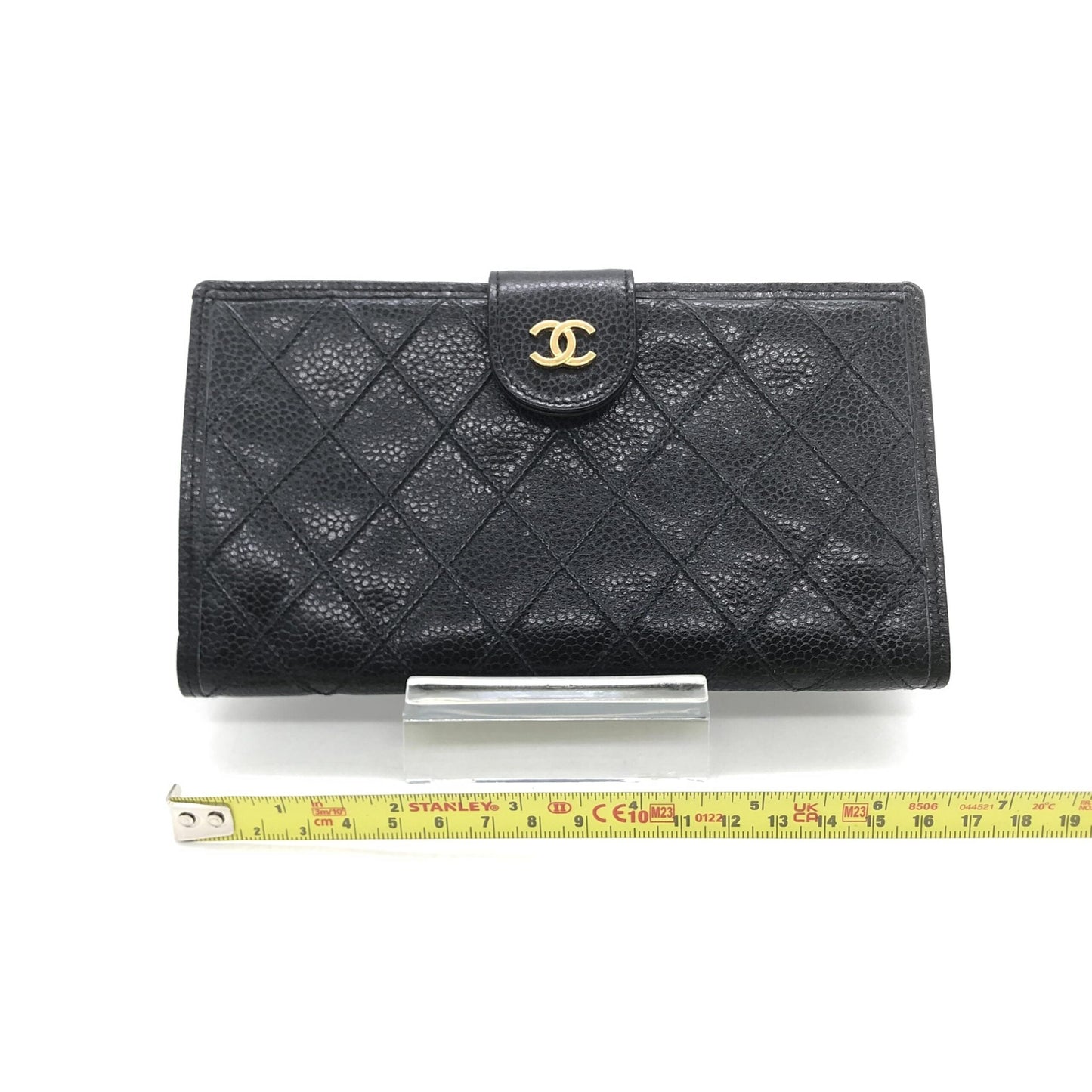 Chanel Black Quilted Leather Long Wallet