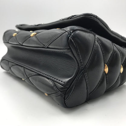 Louis Vuitton Black Quilted Studded Leather GO-14 Malletage PM Bag