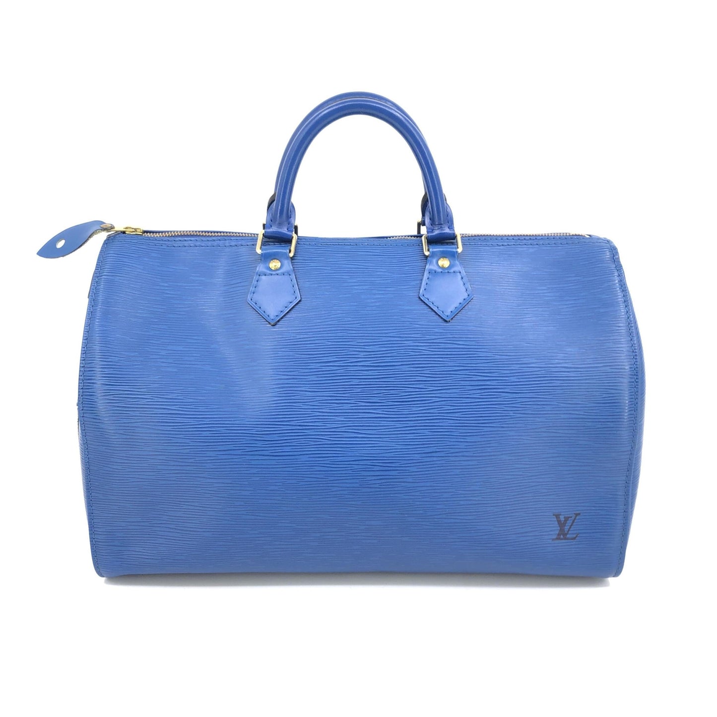 Louis Vuitton Blue Epi Leather Speedy 40 Handbag