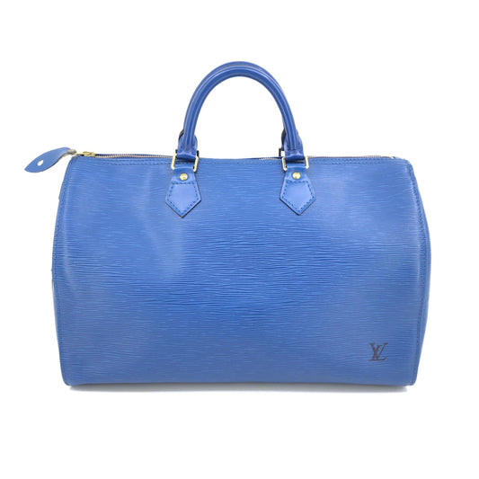 Louis Vuitton Blue Epi Leather Speedy 40 Handbag