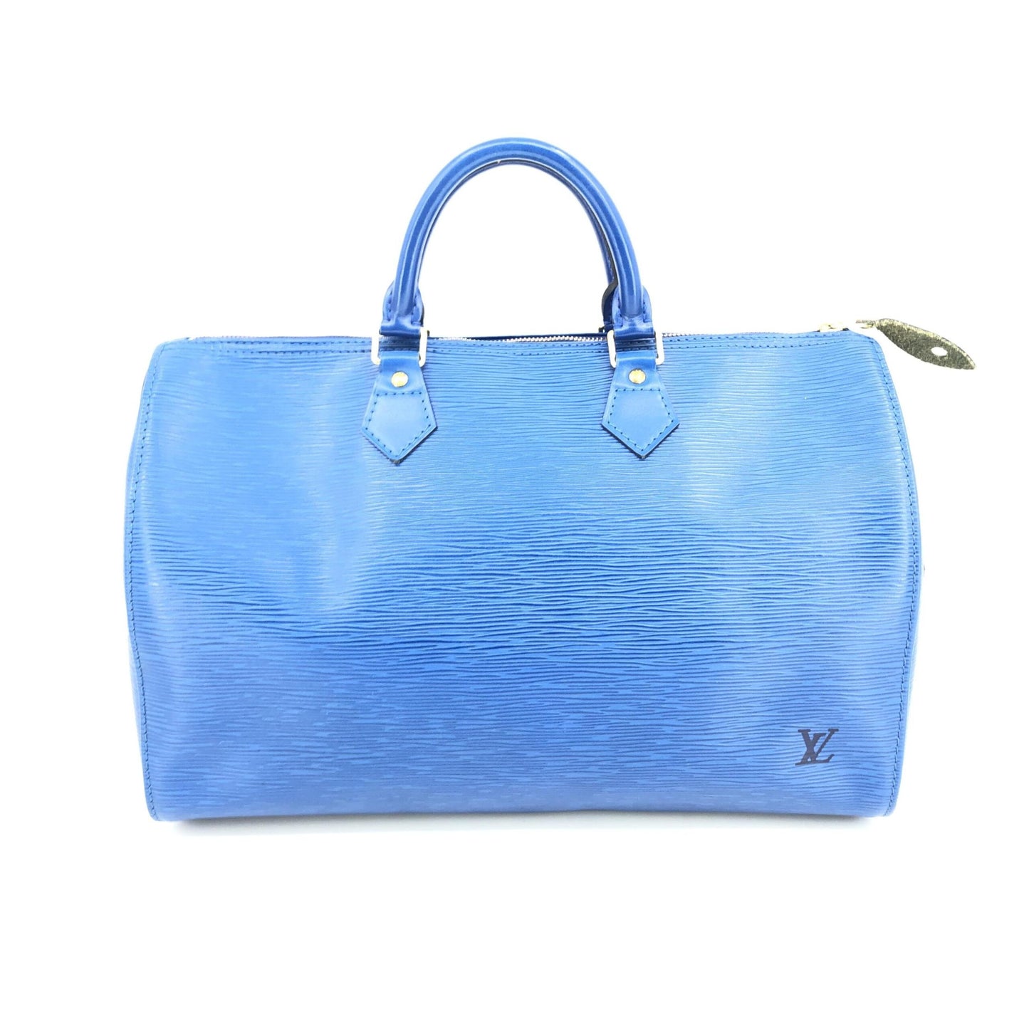 Louis Vuitton Blue Epi Leather Speedy 40 Handbag