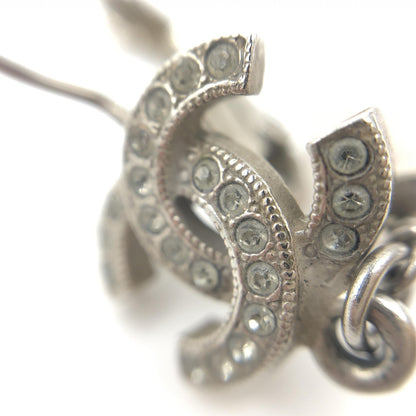 Chanel CC Crystal Faux Pearl Earrings