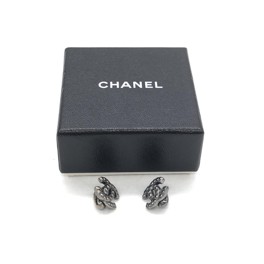 Chanel Coco Mark Rhinestone Earrings