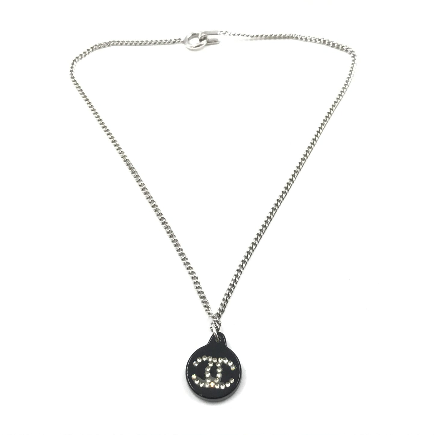Chanel Coco Mark Rhinestone Necklace