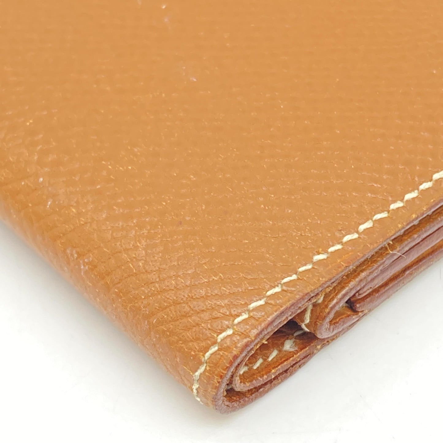 Hermès Compact Wallet In Brown Leather