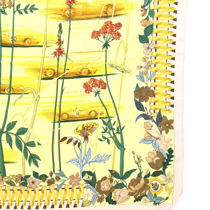 Hermès Colorful Silk Floral Scarf