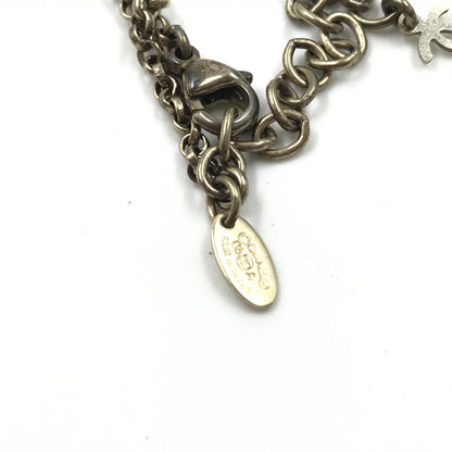 Chanel Coco Mark Mademoiselle Camellia Flower Round Hologram Black Necklace