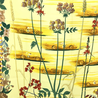 Hermès Colorful Silk Floral Scarf