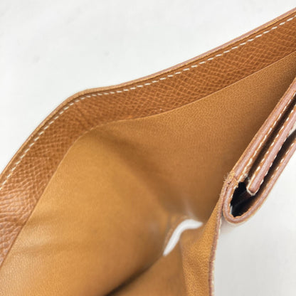 Hermès Compact Wallet In Brown Leather