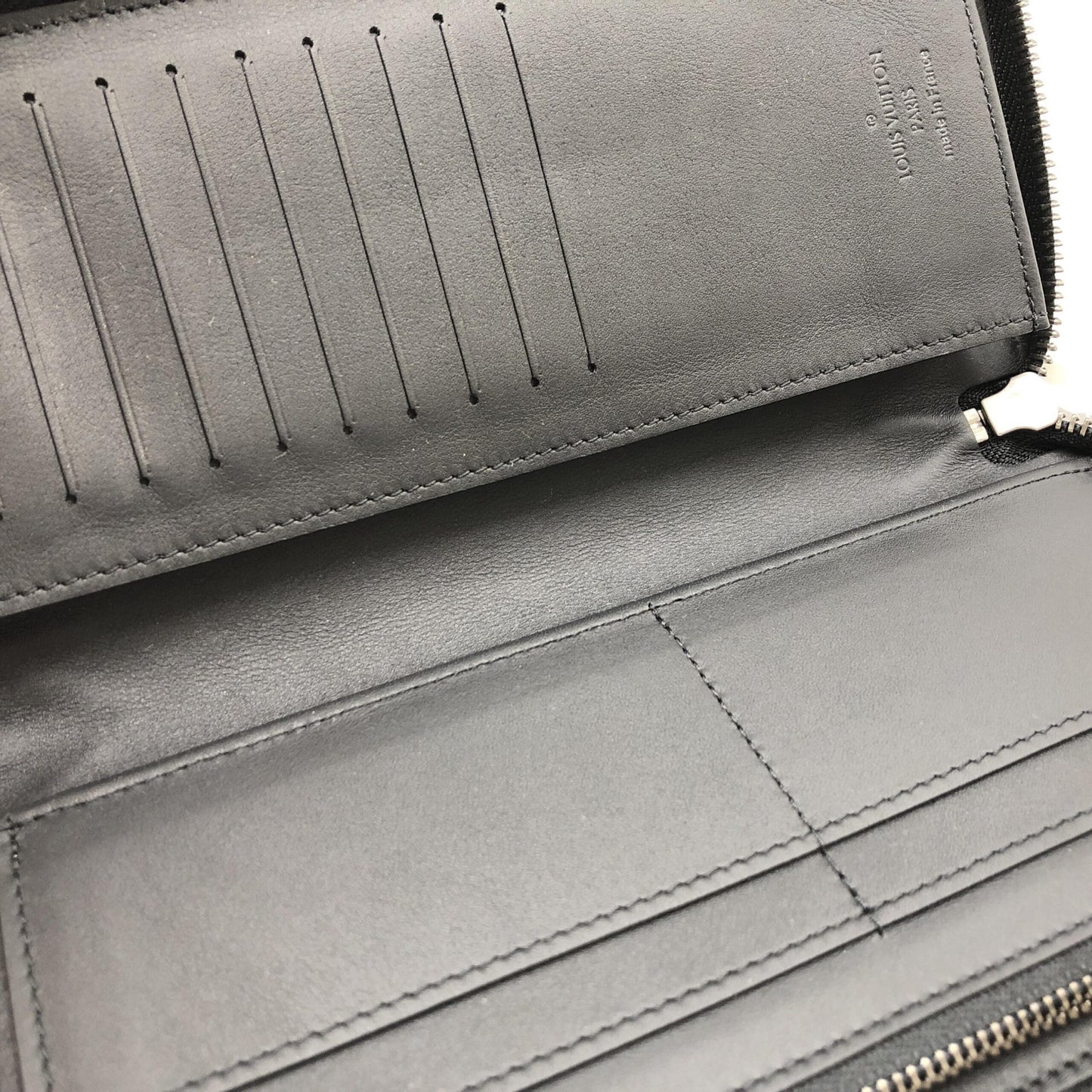 Louis Vuitton Damier Infini Zippy Wallet In Black