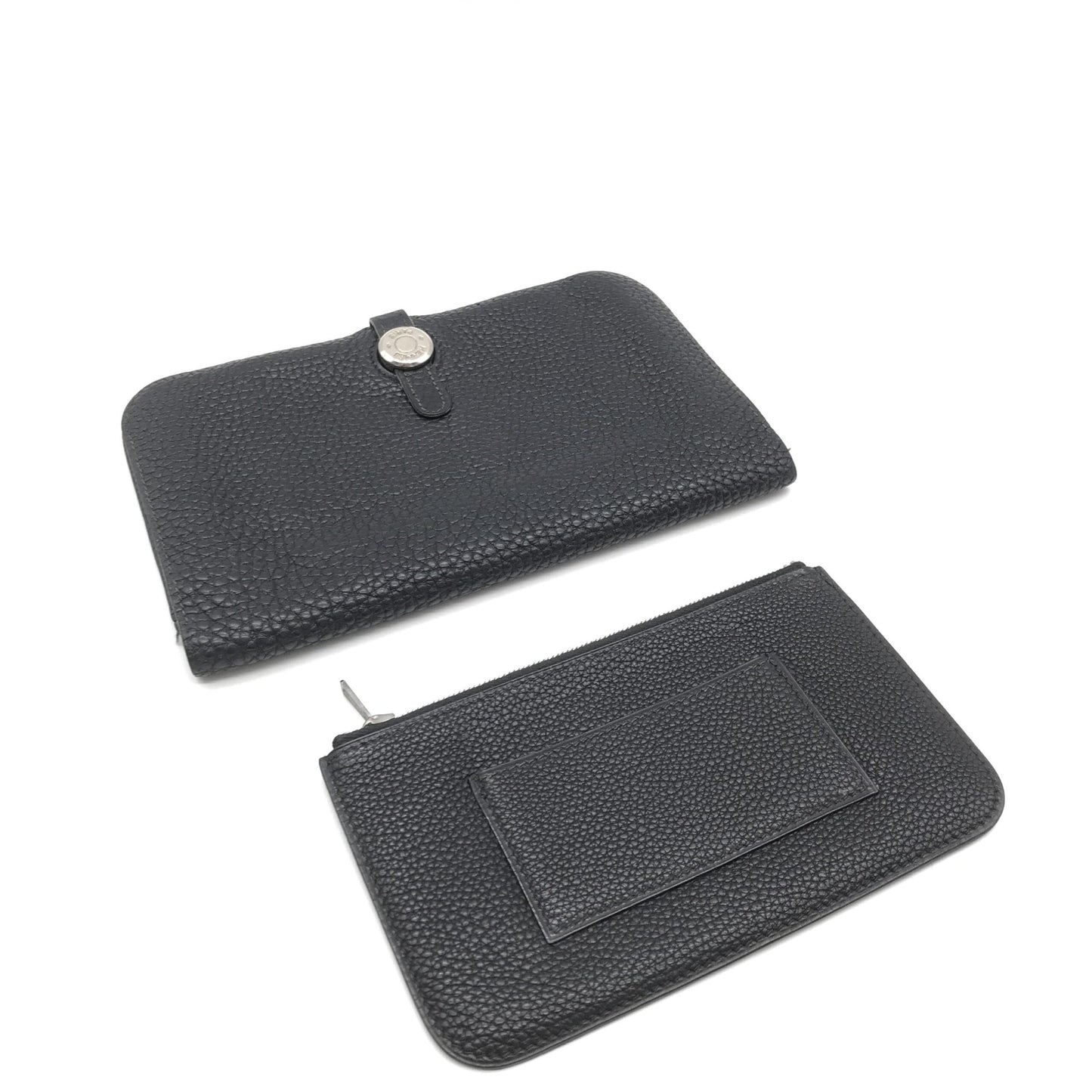 Hermès Dogon Leather Wallet In Black