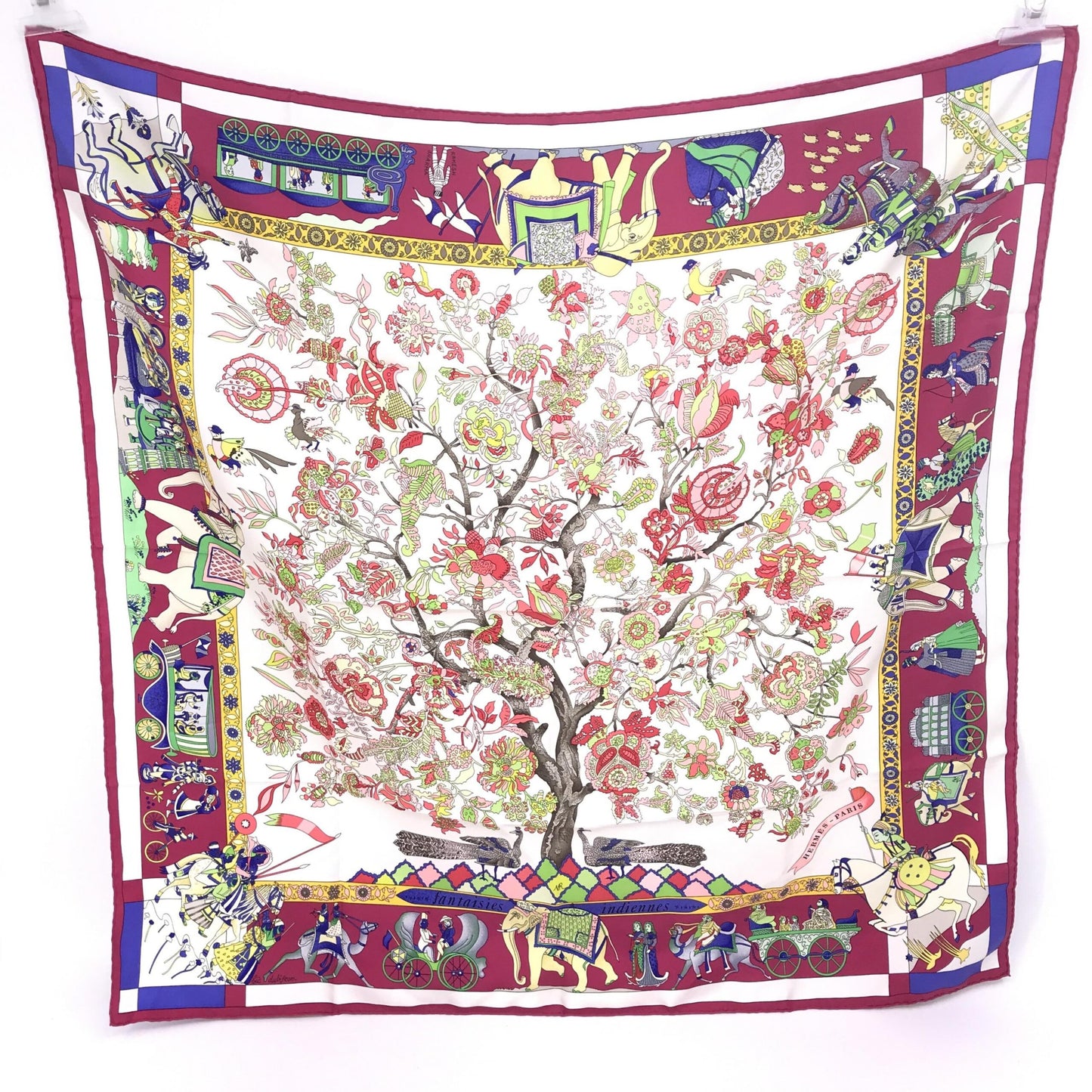 Hermès Fantaisies Indiennes Silk Scarf