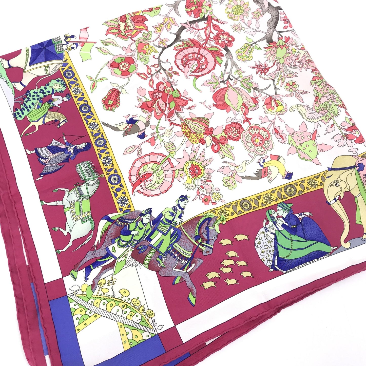 Hermès Fantaisies Indiennes Silk Scarf