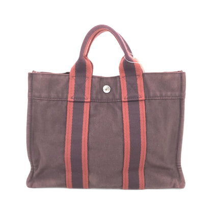 Hermès Fourre Tout PM Canvas Hand Tote Bag