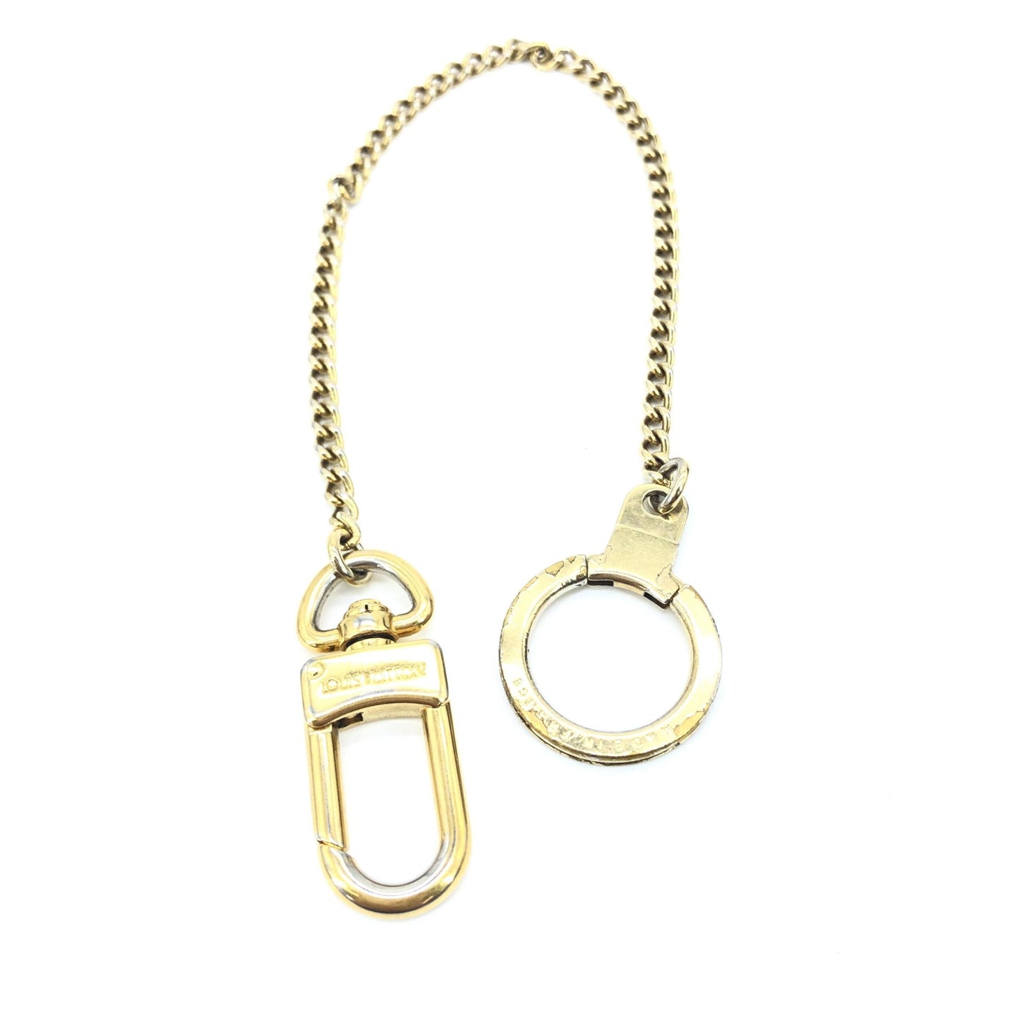 Louis Vuitton Gold Metal Bag Extender Keychain