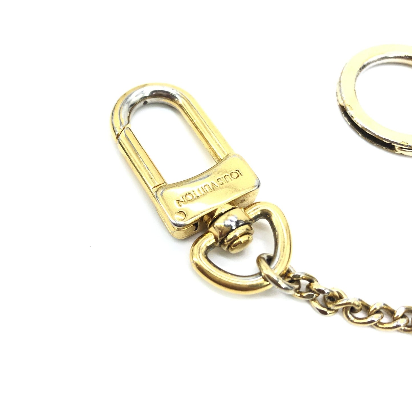 Louis Vuitton Gold Metal Bag Extender Keychain