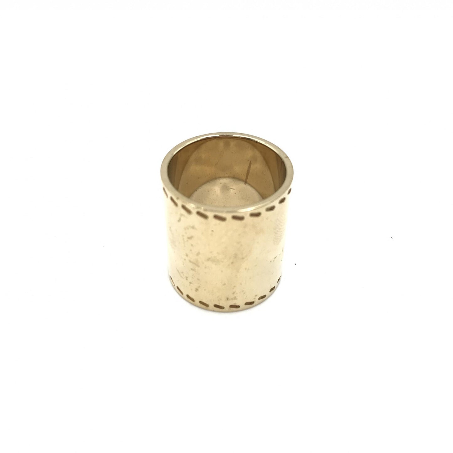 Hermès Gold Tone Scarf Ring Accessory