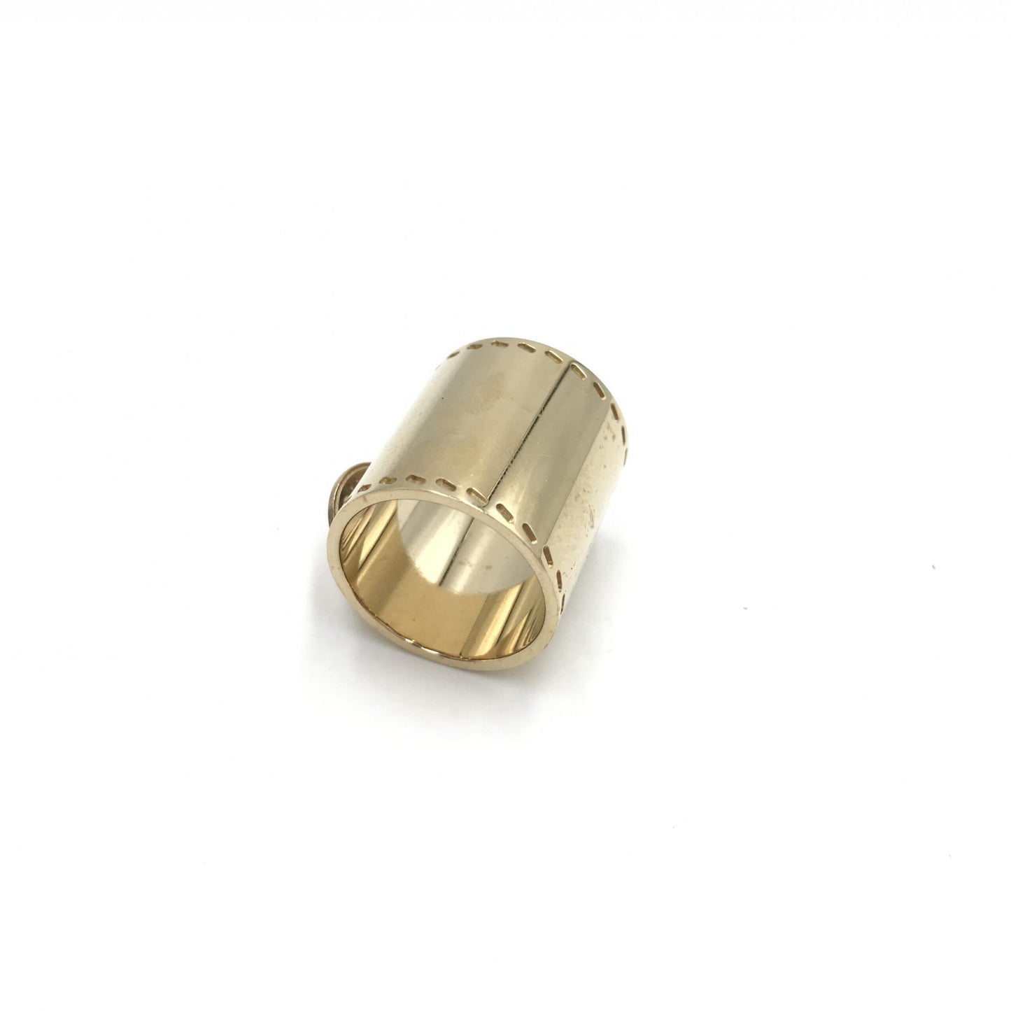 Hermès Gold Tone Scarf Ring Accessory