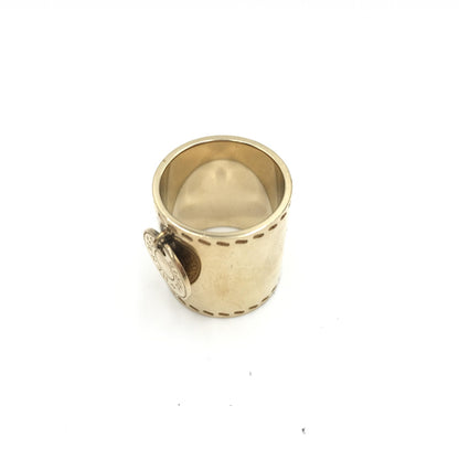 Hermès Gold Tone Scarf Ring Accessory