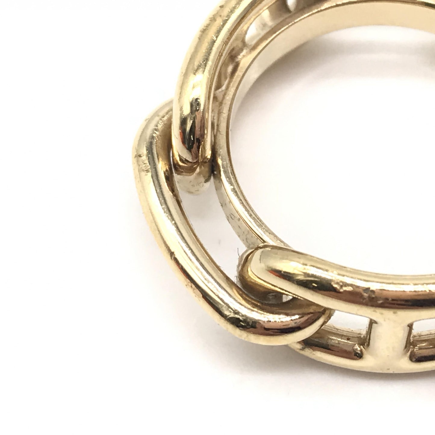 Hermès Gold-Plated Scarf Ring Accessory