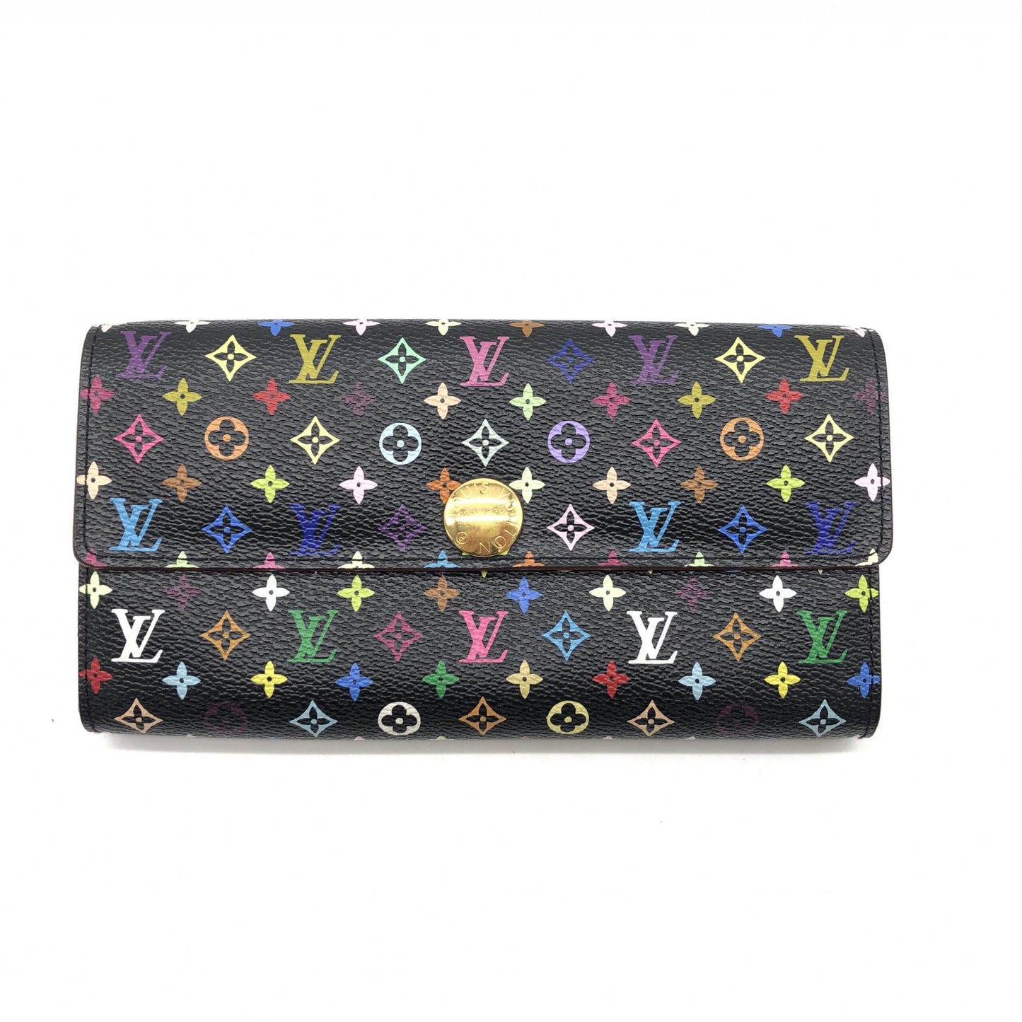 Louis Vuitton Multicolore Monogram Pattern Coated Canvas Sarah Wallet