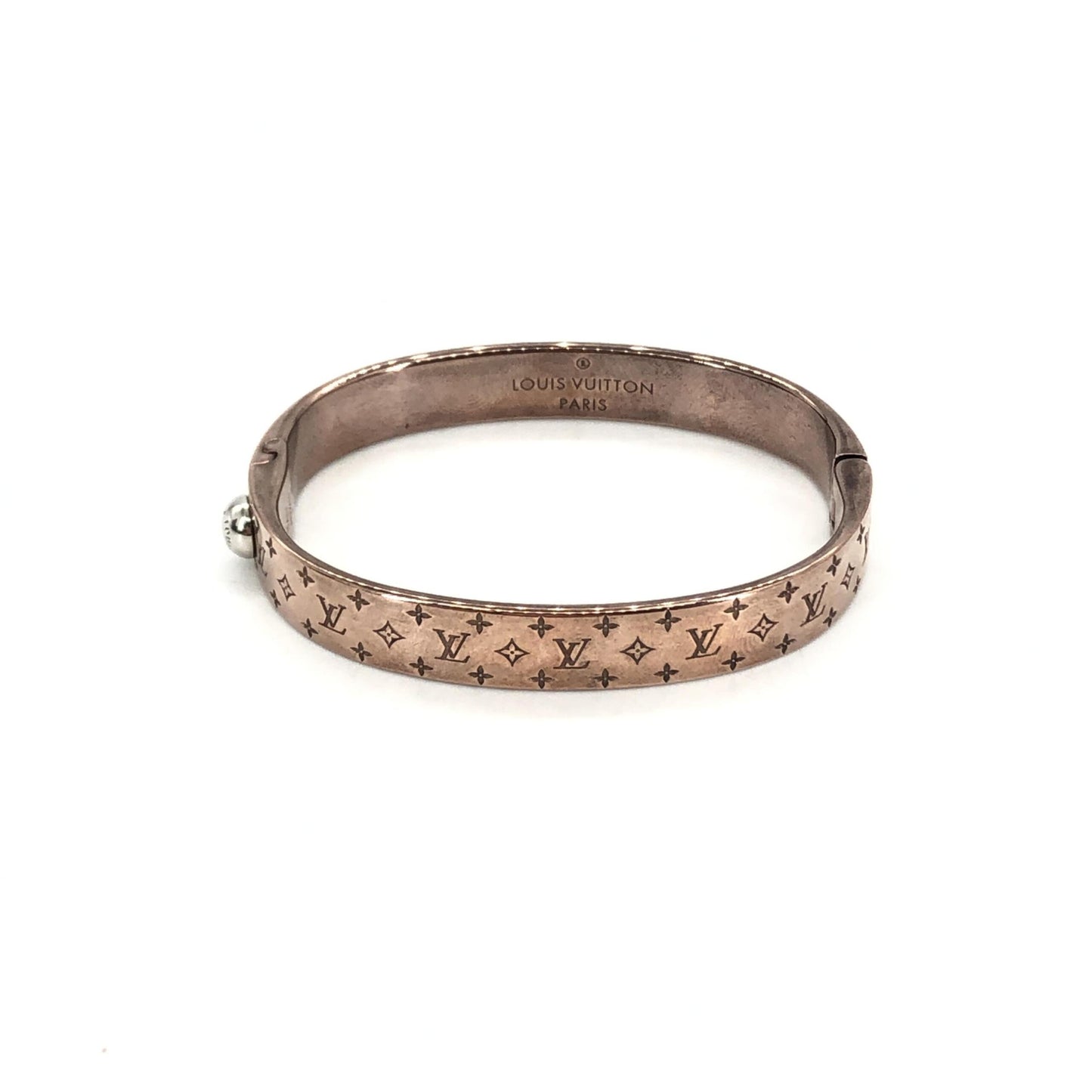 Louis Vuitton Nanogram Cuff Bangle/Plated