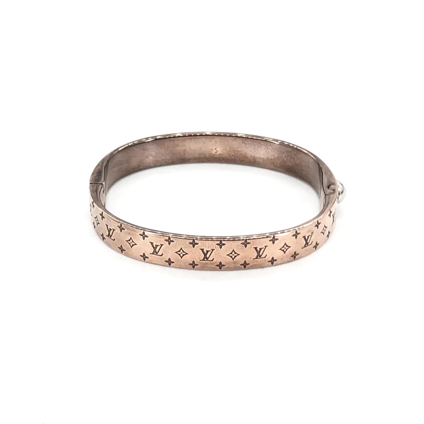 Louis Vuitton Nanogram Cuff Bangle/Plated