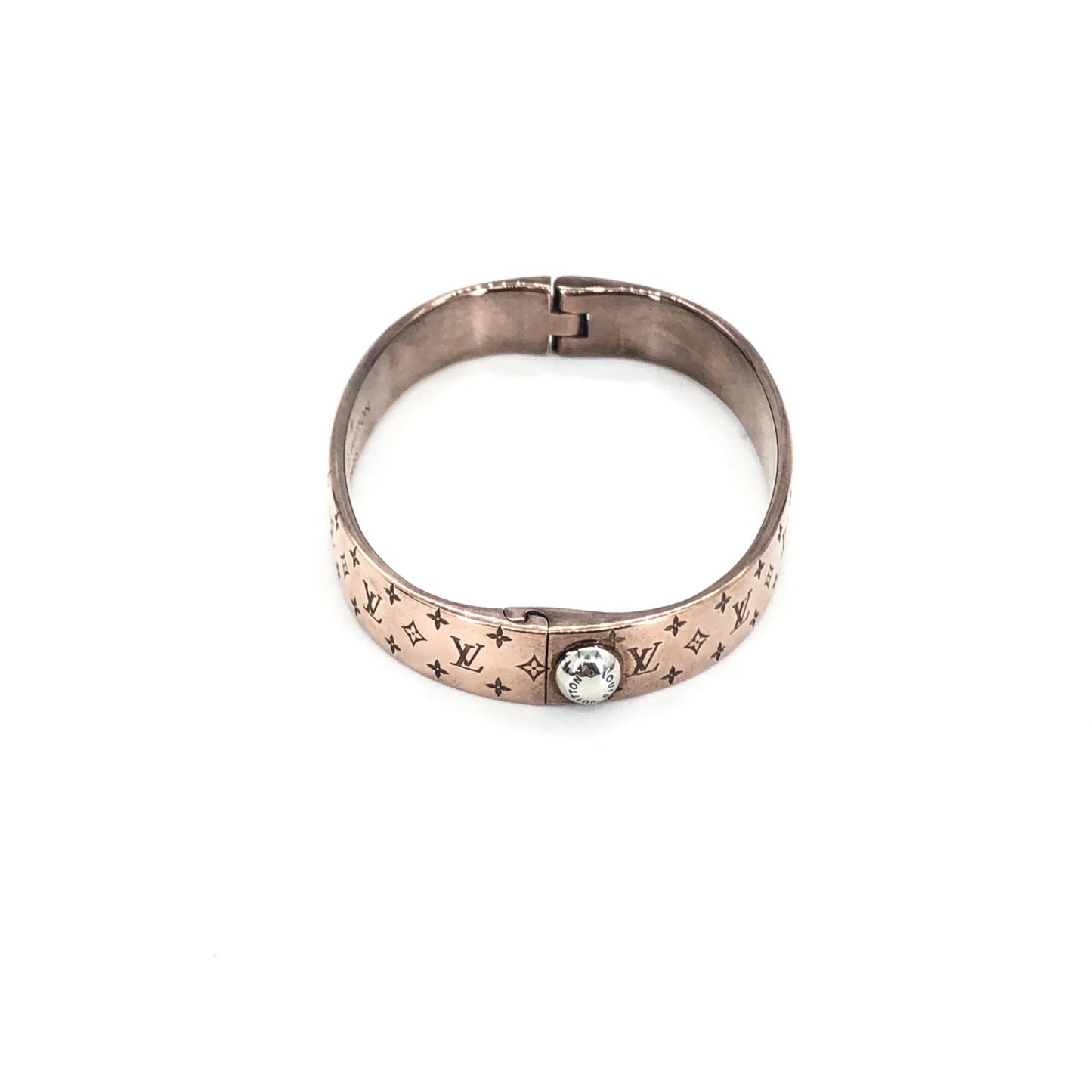 Louis Vuitton Nanogram Cuff Bangle/Plated