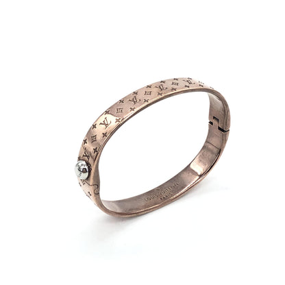 Louis Vuitton Nanogram Cuff Bangle/Plated