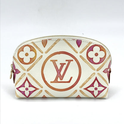 Louis Vuitton Pochette CosméTique PM, Monogram Canvas, Coral