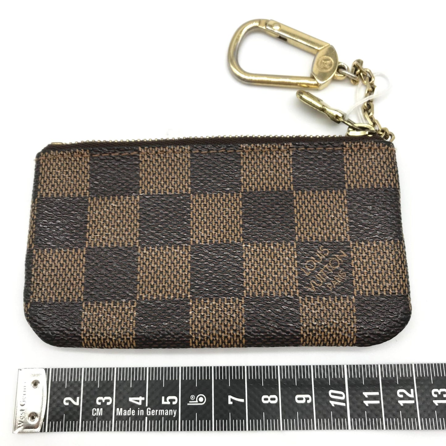Louis Vuitton Pochette CléS Damier Ebene Canvas Key Pouch, GHW