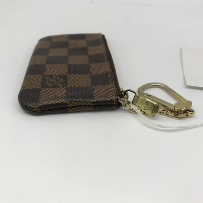 Louis Vuitton Pochette CléS Damier Ebene Canvas Key Pouch, GHW