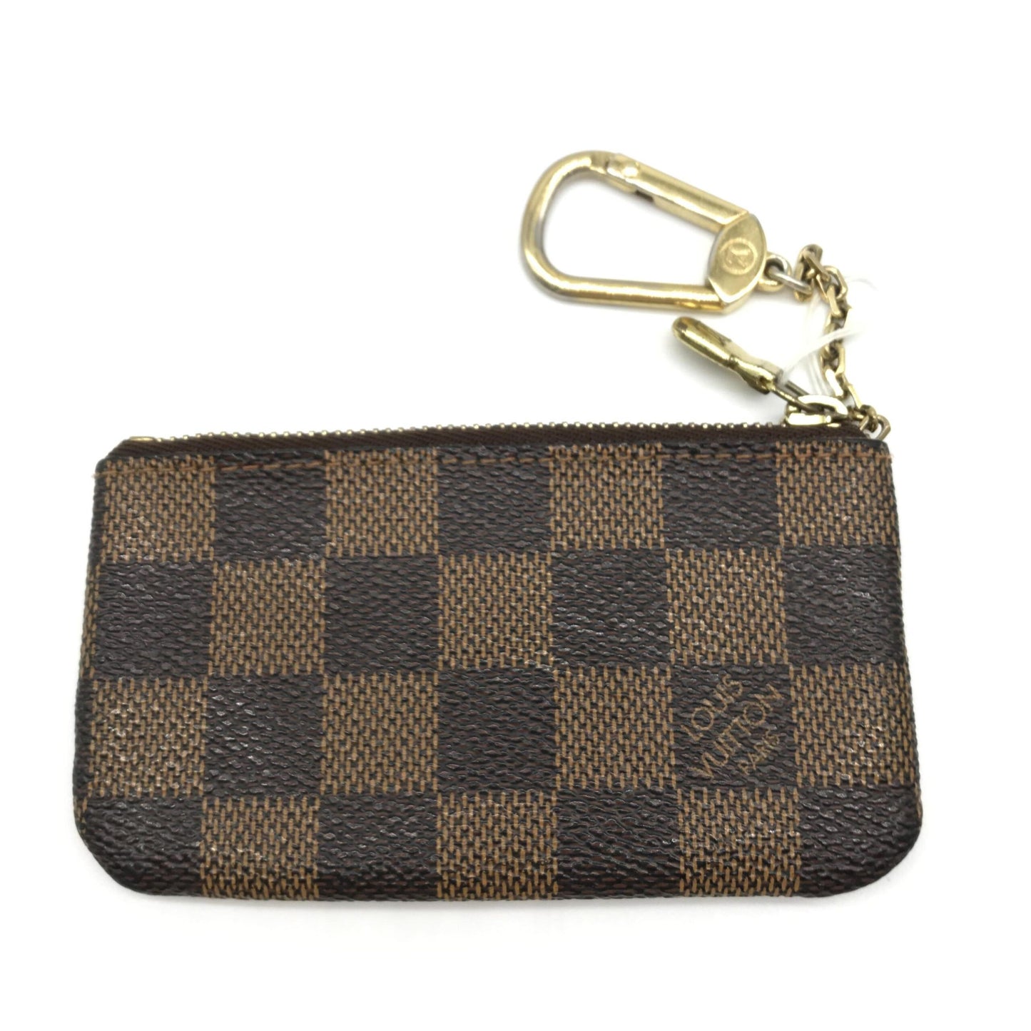 Louis Vuitton Pochette CléS Damier Ebene Canvas Key Pouch, GHW