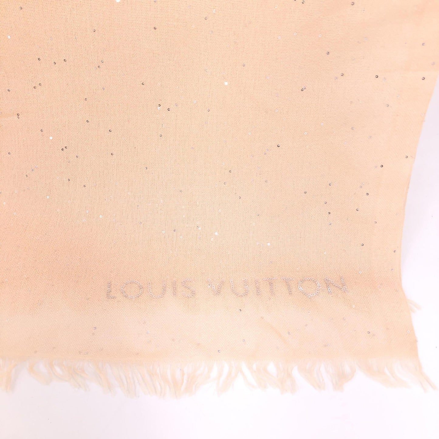 Louis Vuitton Pink Monogram Classic Shawl In Silk Mix