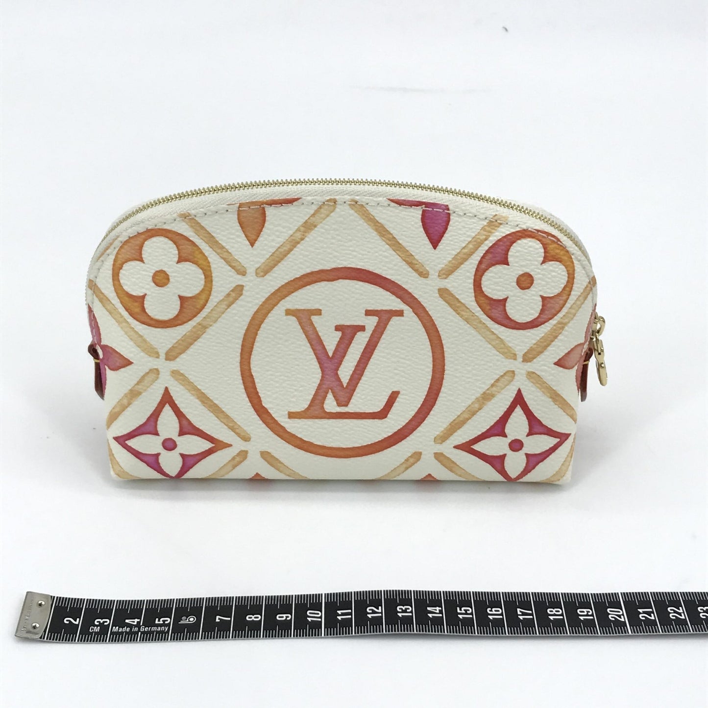 Louis Vuitton Pochette CosméTique PM, Monogram Canvas, Coral