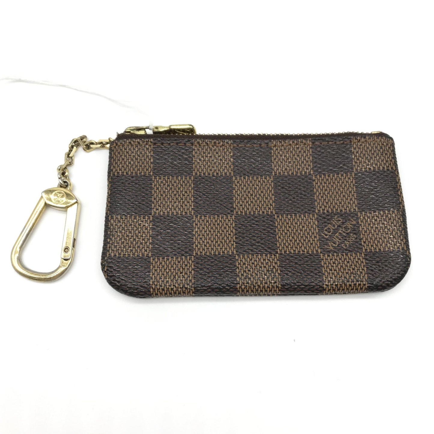 Louis Vuitton Pochette CléS Damier Ebene Canvas Key Pouch, GHW
