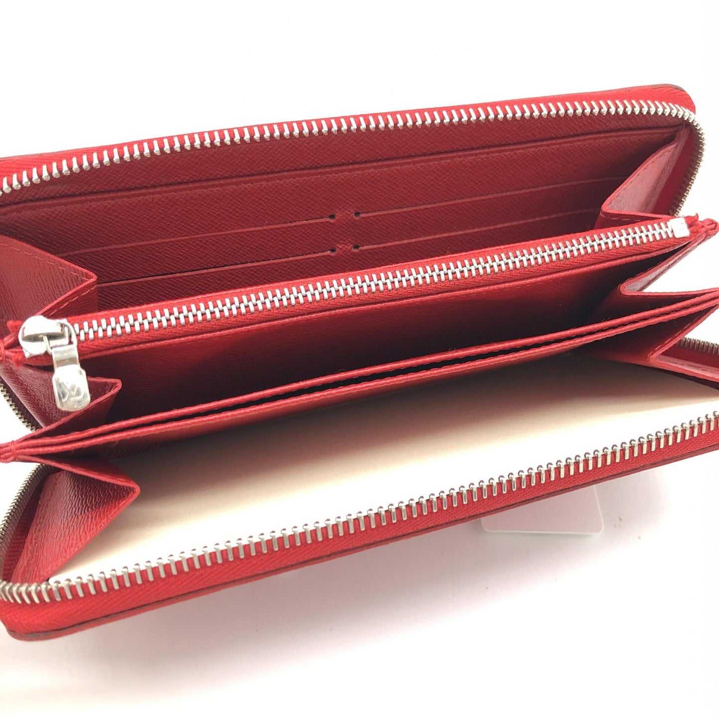 Louis Vuitton Red Epi Leather Zippy Wallet