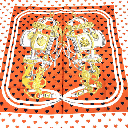 Hermès Silk Brides De Gala Love Scarf 90Cm