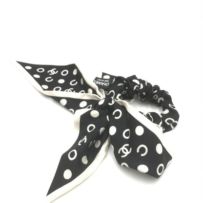 Chanel Silk Polka Dot Twilly Hair Accessory
