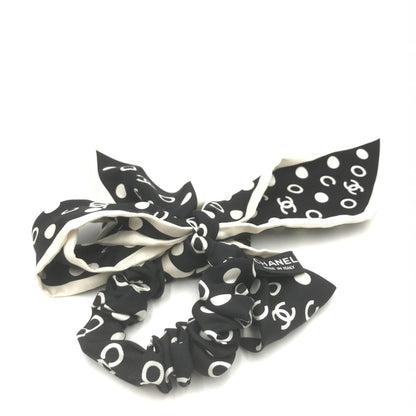 Chanel Silk Polka Dot Twilly Hair Accessory