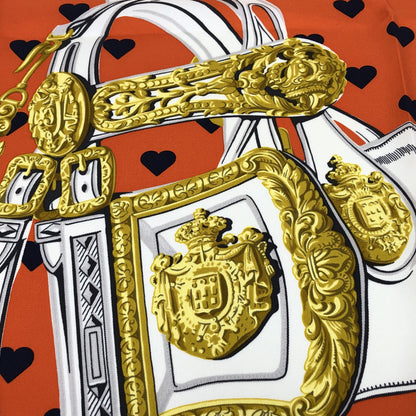 Hermès Silk Brides De Gala Love Scarf 90Cm