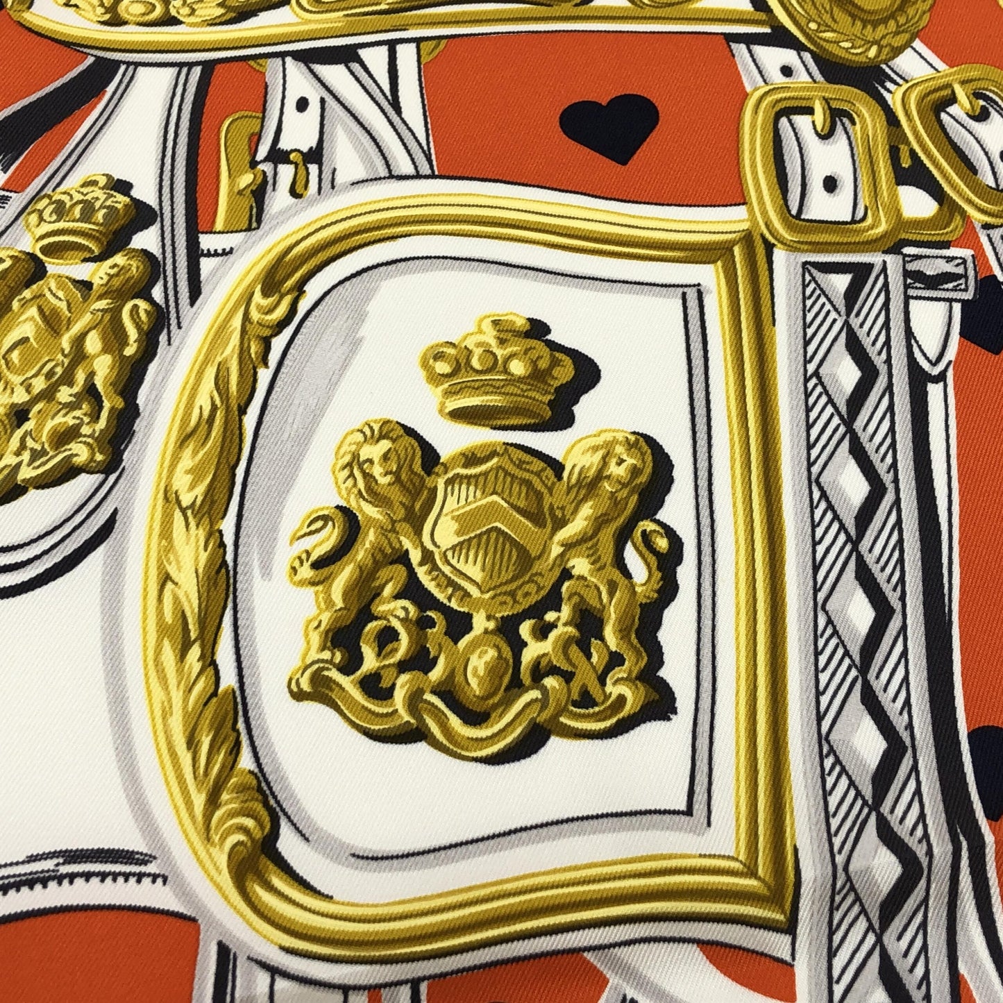 Hermès Silk Brides De Gala Love Scarf 90Cm