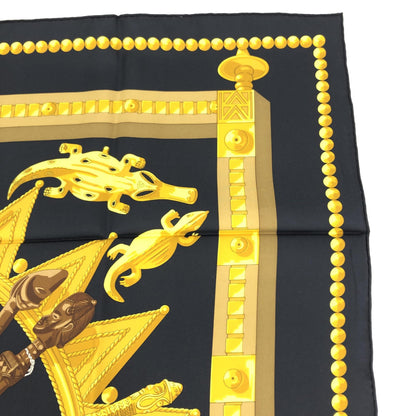 Hermès Silk Scarf With African Motifs